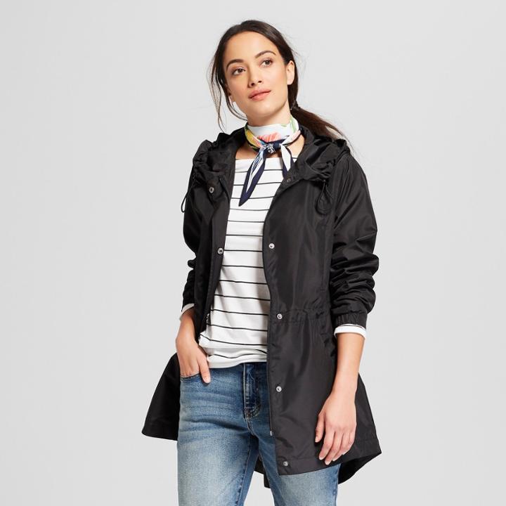 Women's Anorak Jacket - A New Day Black M,
