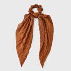 Pleated Scarf Hair Twister - Universal Thread Rust Orange