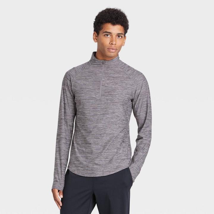Men's Cozy 1/4 Zip Pullover - All In Motion Gray