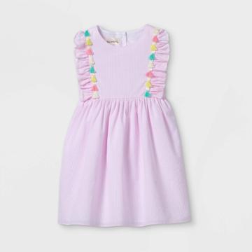 Mia & Mimi Toddler Girls' Flutter Sleeve Dress - Pink