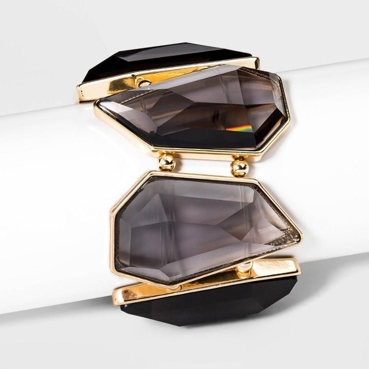 Lucite Stretch Bracelet - A New Day Brown, Women's