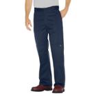 Dickies - Men's Big & Tall Loose Straight Fit Twill Double Knee Pants Navy 38x36, Dark Navy