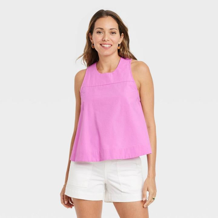 Women's Trapeze Tank Top - A New Day Purple