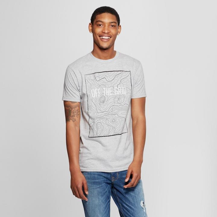 Men's Short Sleeve Off The Grid Graphic T-shirt - Awake Heather Gray