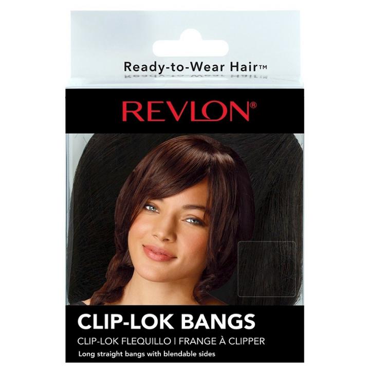 Revlon Ready-to-wear Hair Clip-lok Bangs - Dark Brown
