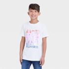 Boys' Neon Gaming Icons Graphic Short Sleeve T-shirt - Cat & Jack White