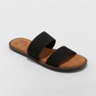 Women's Mad Love Tahlia Elastic Two Band Slide Sandals - Black