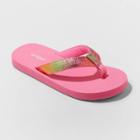 Girls' Aubrey Slip-on Flip Flop Sandals - Cat & Jack Pink