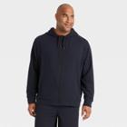 Men's Big & Tall Soft Gym Full Zip Hoodie - All In Motion Navy
