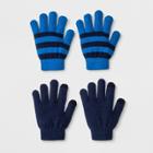 Boys' 2pk Magic Gloves - Cat & Jack Blue