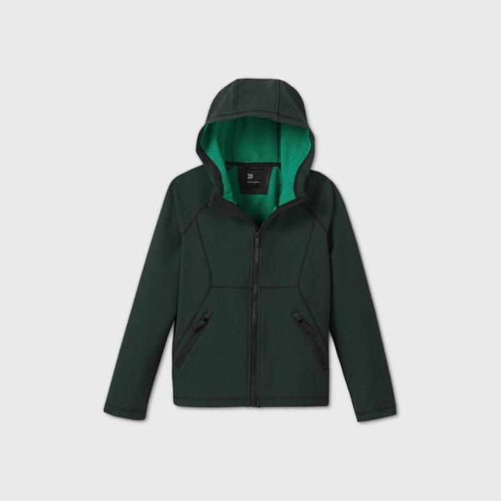 Boys' Woven Fleece Jacket - All In Motion Green