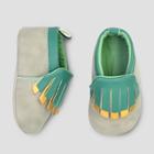 Baby Girls' Faux & Fern Moccasin Shoes - Cloud Island Gray 3-6m,