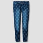 Girls' Soft Jeggings With Dot - Cat & Jack Dark Wash