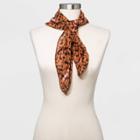 Women's Floral Print Headscarf - A New Day Brown