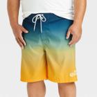 Men's Big & Tall Corona Ombre Swim Shorts - Blue