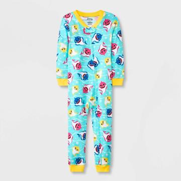 Baby Girls' Baby Shark Snug Fit Union Suit - Green