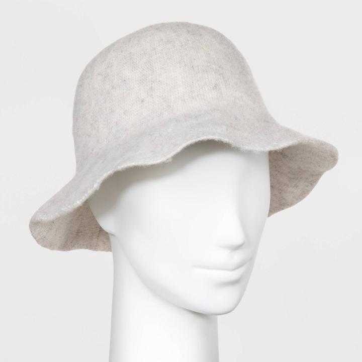 Women's Knit Bucket Hat - Universal Thread Gray