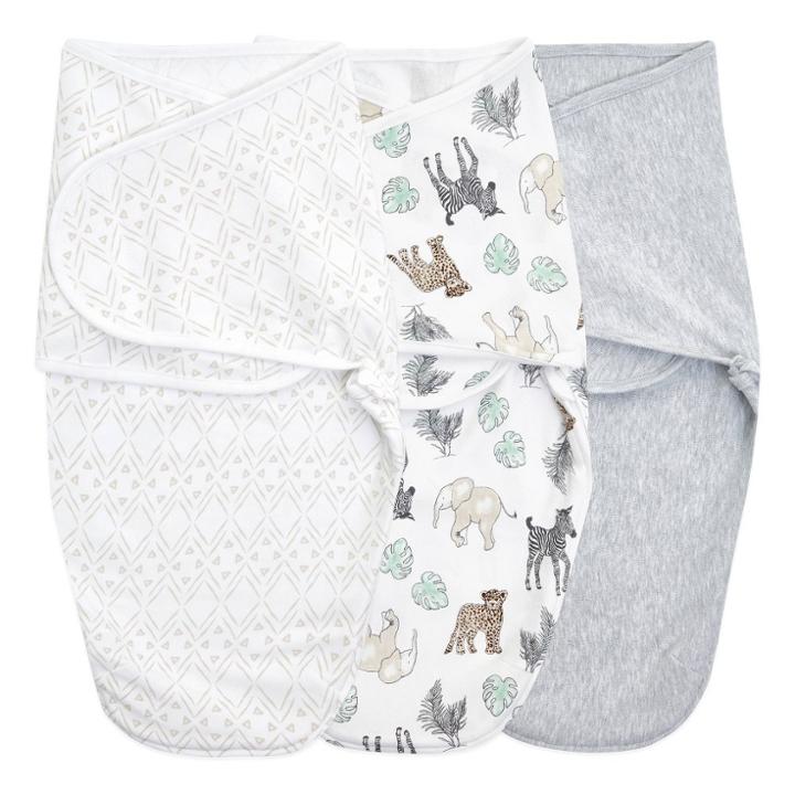 Aden + Anais Essentials Swaddle Blanket Neutral Toile -