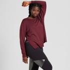 Plus Size Women's Plus Cozy Layering Sweatshirt - Joylab Red Wine