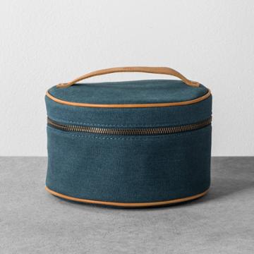Hearth & Hand With Magnolia Cosmetic Bag Canvas - Blue - Hearth & Hand With