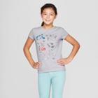 Girls' Short Sleeve Animals Graphic T-shirt - Cat & Jack Gray
