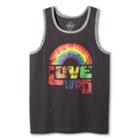 Well Worn Pride Adult Love Wins Tank Top - Charcoal Heather L, Adult Unisex, Gray