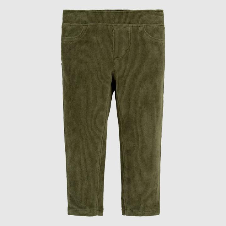 Levi's Toddler Girls' Corduroy Pull-on Pants - Green