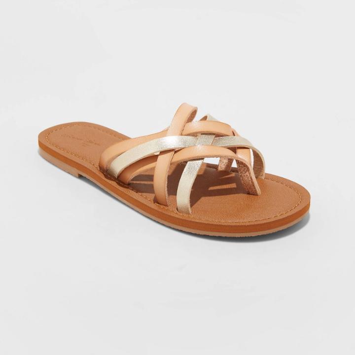 Women's Josephine Multi Strap Sandals - Universal Thread Gold