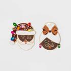 Sugarfix By Baublebar Mr. & Mrs. Claus Stud Earrings - Deep, Black
