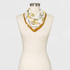 Women's Woven Print Mini Neckerchief - A New Day One Size, Ivory