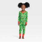 Toddler Multi Santa Print Matching Family Pajama Set - Wondershop Green