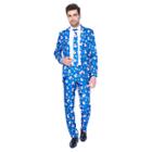 Christmas Blue Snowman Suit - Suitmeister, Men's,