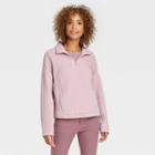 Women's Quarter Zip Sweatshirt - A New Day Lilac