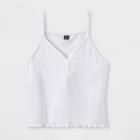 Women's Plus Size Button Detail Tank Top - Wild Fable White 1x, Women's,