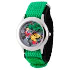 Boys' Disney Mickey Mouse Stainless Steel Time Teacher Watch - Green, Boy's