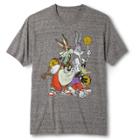 Men's Looney Tunes Basketball T-shirt - Gray