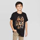 Boys' Star Wars Chewbacca Pixel Ss T-shirt - Black