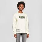 Women's Long Sleeve Paris Graphic T-shirt - Mighty Fine (juniors') Cream