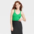 Women's Sweater Tank Top - A New Day Green