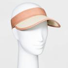 Woemen's Straw Visor Hats - Universal Thread Natural One Size, Women's, Yellow