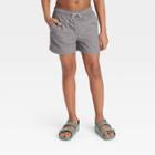 Boys' Solid Swim Trunks - Art Class Gray