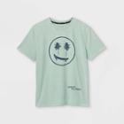 Boys' 'anywhere California Smile' Graphic Short Sleeve T-shirt - Art Class Green
