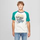 Junk Food Men's Atari Asteroids Raglan Short Sleeve T-shirt - Optic White