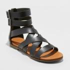 Women's Rosalee Wide Width Gladiator Sandals - Universal Thread Black 5.5w,