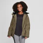 Women's Puffer Snow Jacket - C9 Champion Heather Olive