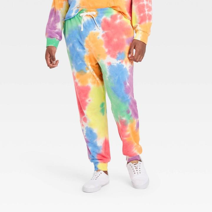 Ev Lgbt Pride Pride Gender Inclusive Adult Extended Size Rainbow Jogger Pants
