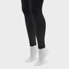 Muk Luks Women's Fleece Lined 2pk Footless Tights - Black