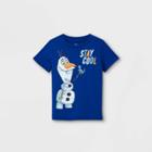 Toddler Boys' Frozen Olaf & Bruni Stay Cool Short Sleeve Graphic T-shirt - Blue 2t - Disney