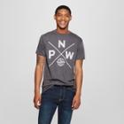 Men's Short Sleeve Compass Graphic T-shirt - Awake Charcoal