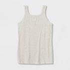 Girls' Soft Ribbed Tank Top - All In Motion Heathered Gray